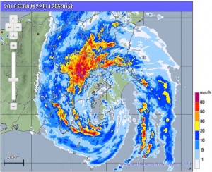 台風9号11年ぶりに関東に上陸